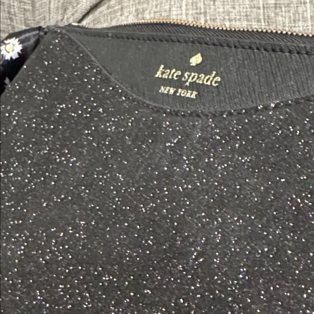 Kate Spade Shimmy Glitter Black Sparkle Crossbody - Picture 16 of 17